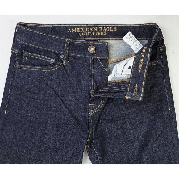 American Eagle Outfitters Size 30X32 Mens Super Skinny Extreme Flex Blue Jeans - Picture 10 of 12